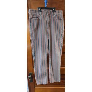American Eagle Women's Red and Blue Jeans
